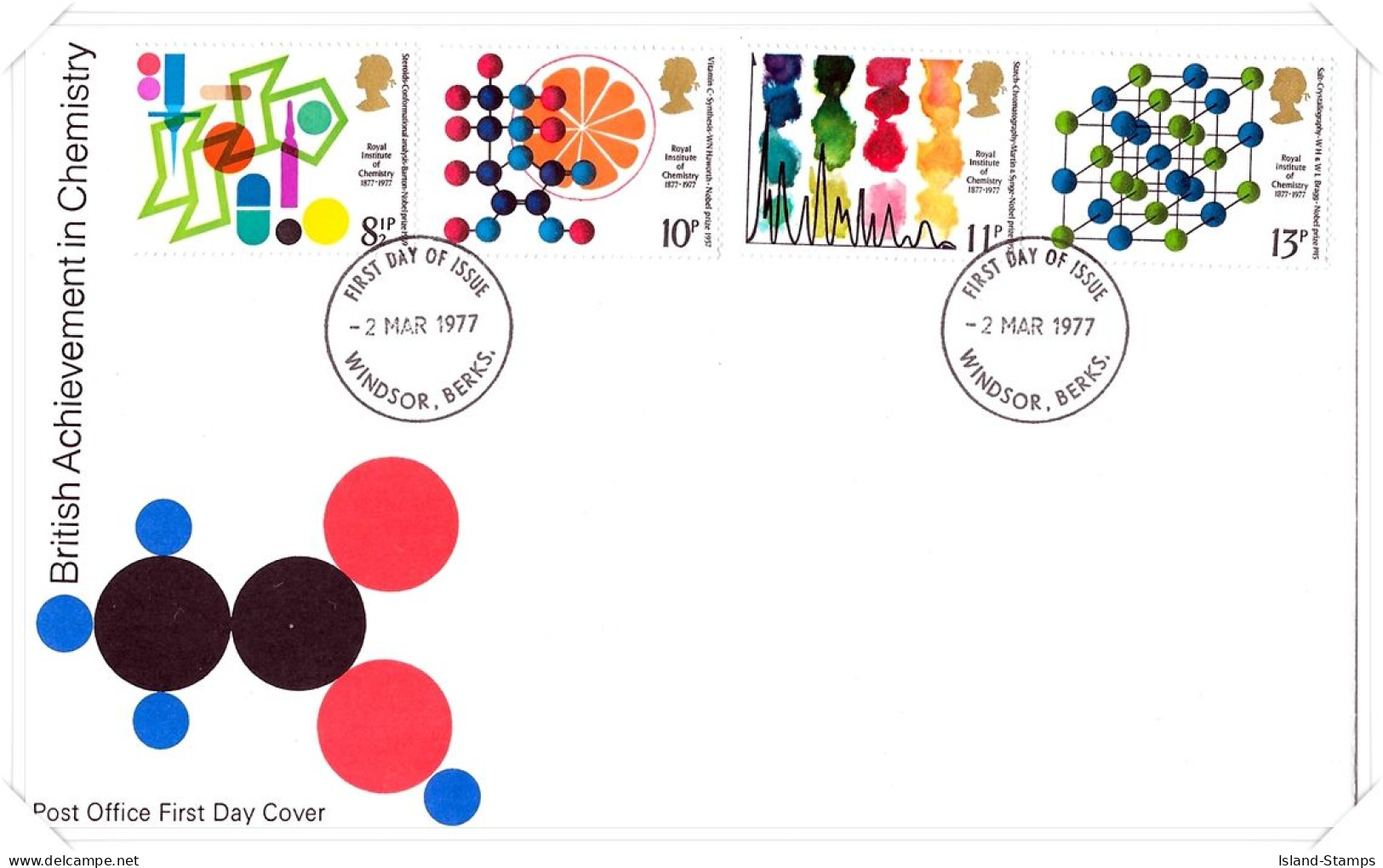 1977 Chemistry Unaddressed FDC Tt (2) - 1971-1980 Decimal Issues