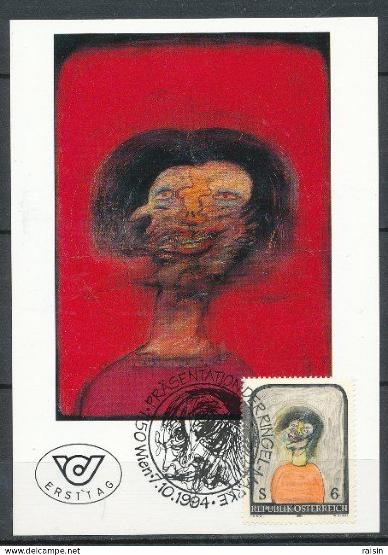 Autriche 1994  Carte Maximum Officielle N°13 Art Moderne - Maximumkaarten