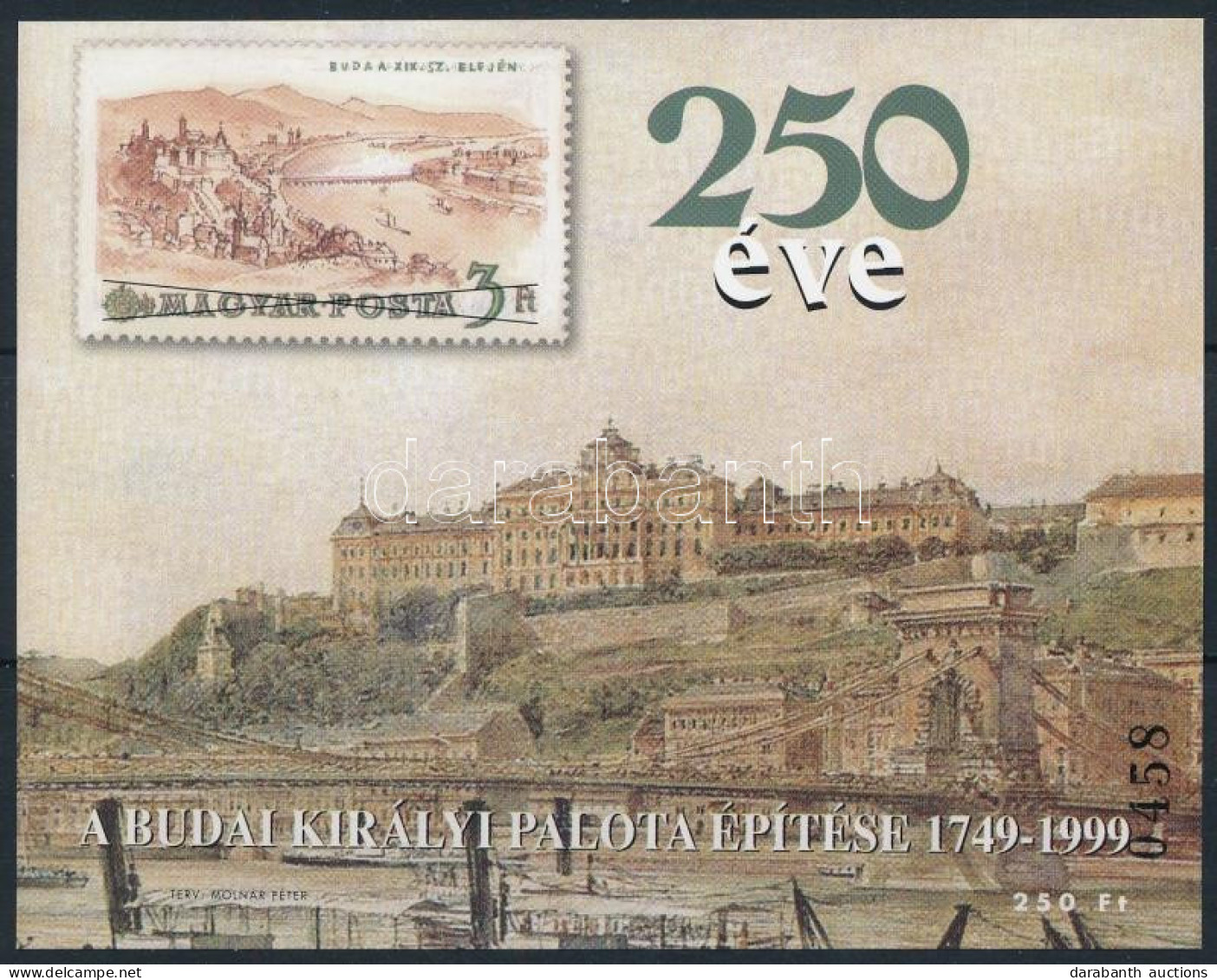 ** 1999/32 Buda Királyi Palota Emlékív - Autres & Non Classés