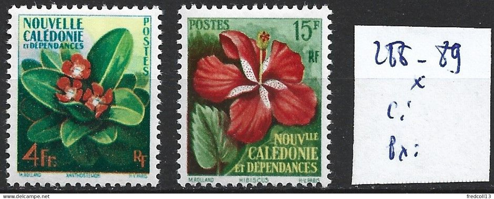 NOUVELLE-CALEDONIE 288-89 * Côte 9.75 € - Unused Stamps