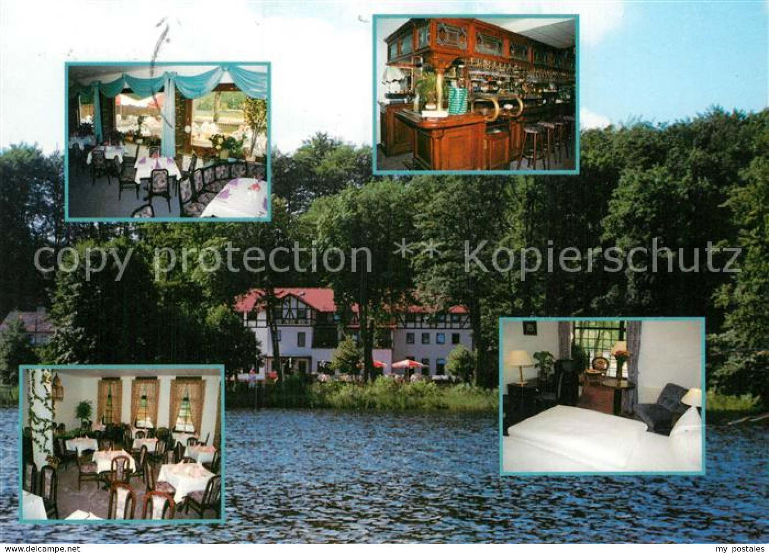 73008786 Lanke Restaurant Hotel Seeschloss Gastraeume Bar Zimmer Lanke - Wandlitz