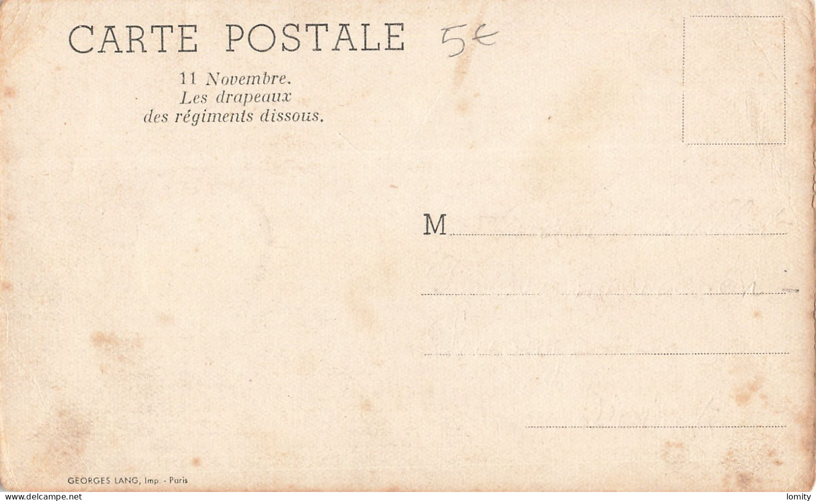 déstockage lot 5 cartes postales militaires militaire garde républicaine écuyers du Cadre Noir chenillettes infanterie