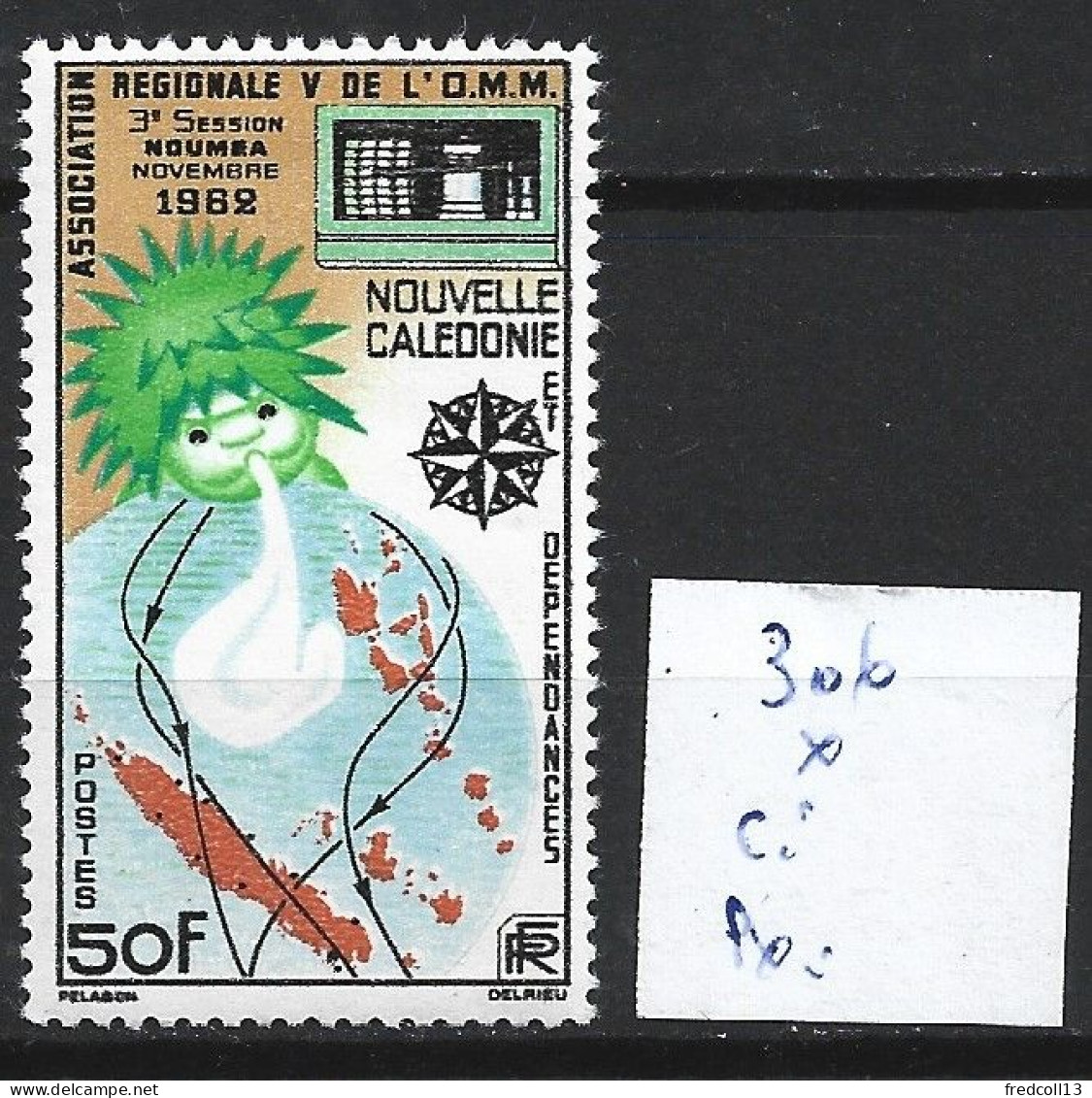 NOUVELLE-CALEDONIE 306 Oblitéré Côte 12.50 € - Unused Stamps