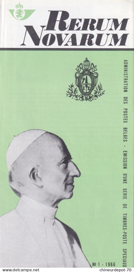 Administration Des Postes Belge émission D'une Série De Timbres Poste Spéciaux  N°1 1966 édité En Français - Brieven En Documenten