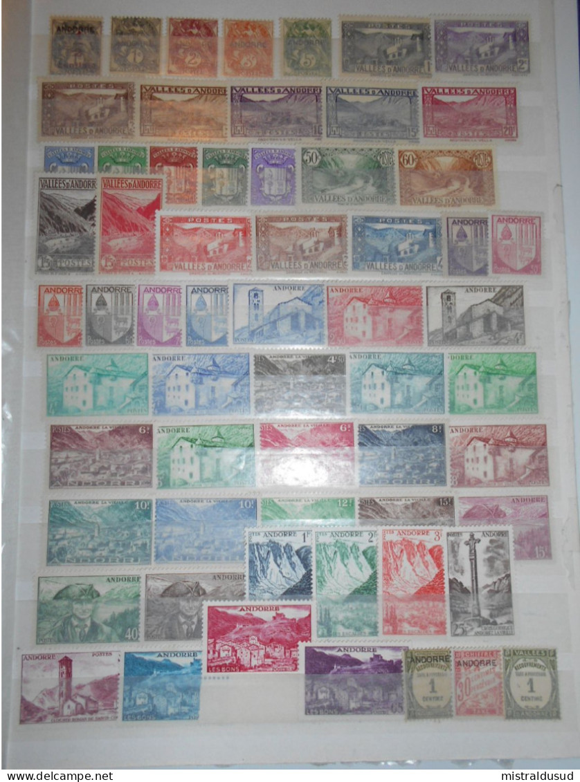 Andorre Français Collection  , 60 Timbres Neufs  (  Sans Charniere) - Collections