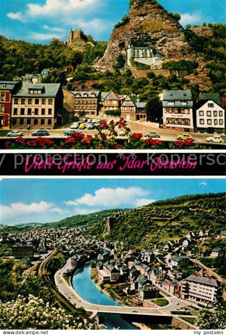 73008333 Idar-Oberstein Felsenkirche Schloss Panorama Idar-Oberstein - Idar Oberstein