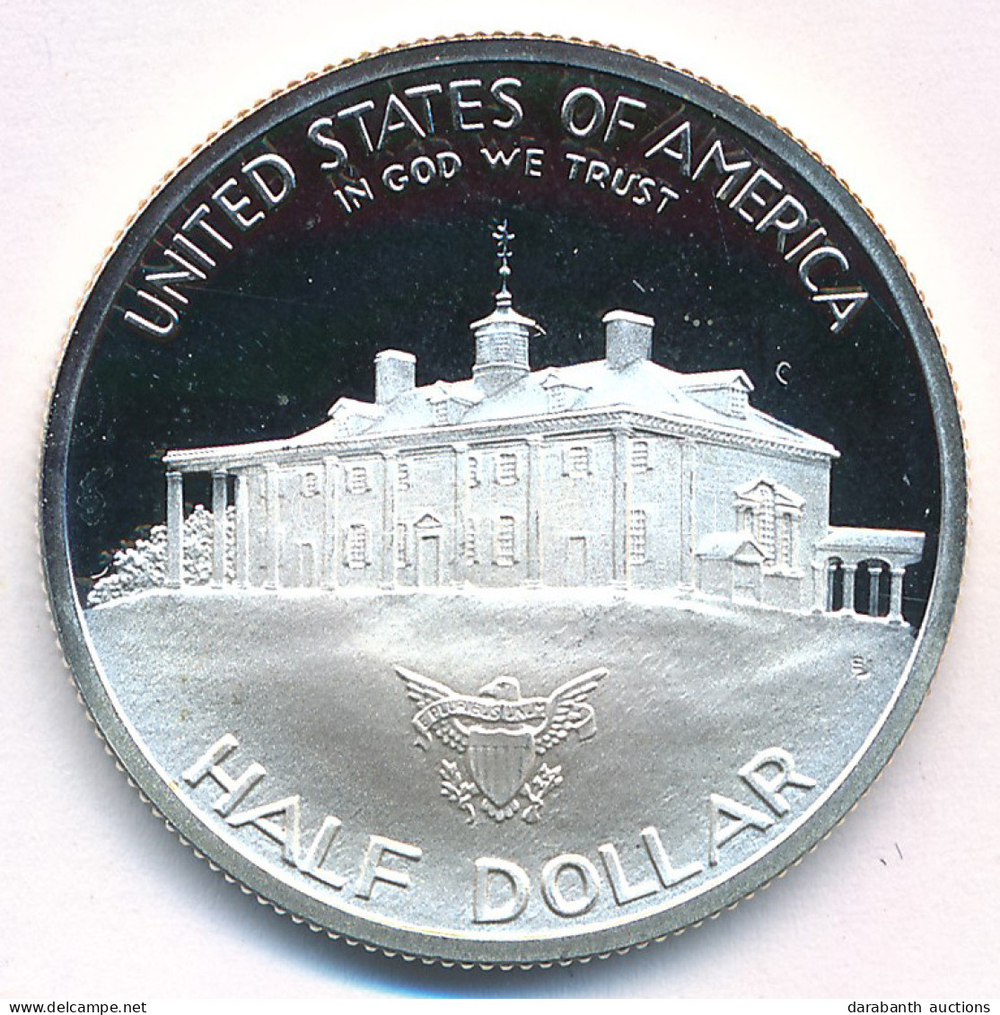 Amerikai Egyesült Államok 1982S 1/2$ Ag "George Washington Születésének 250. évfordulója" Tanúsítvánnyal T:PP Ujjlenyoma - Ohne Zuordnung