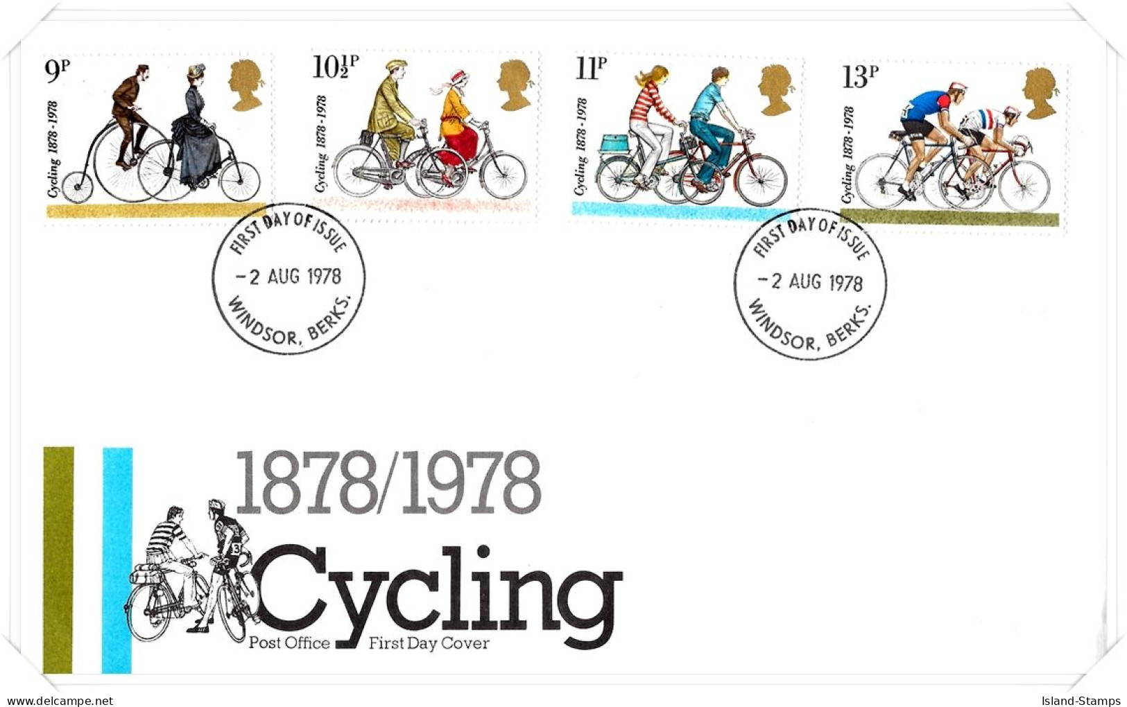 1978 Cycling Unaddressed FDC Tt - 1971-1980 Decimal Issues