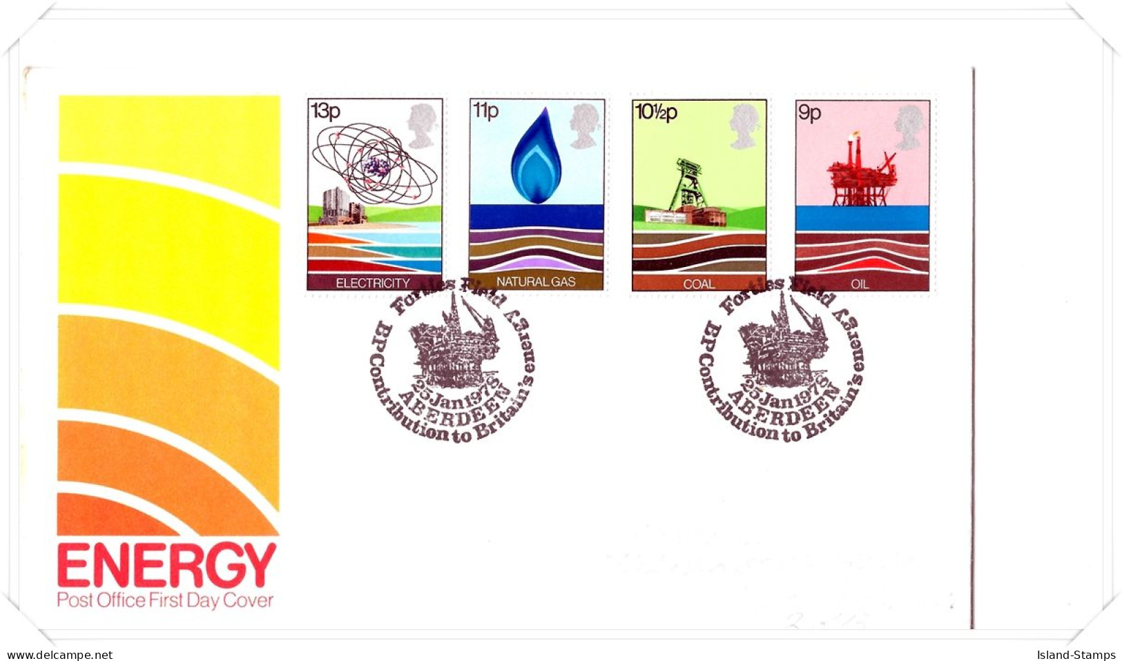 1978 Energy Unaddressed FDC Tt - 1971-1980 Decimal Issues