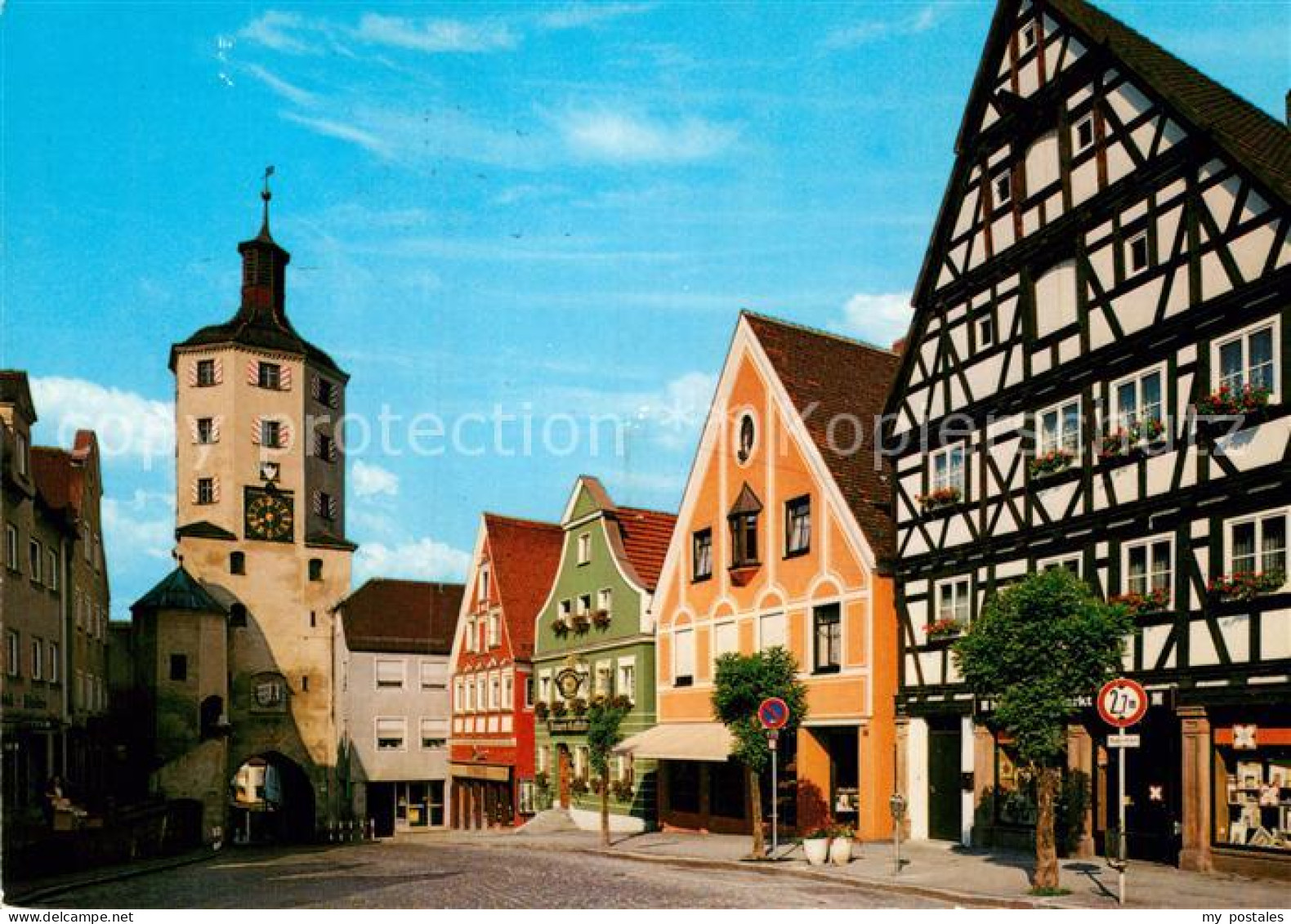 73007159 Guenzburg Marktplatz Mit Stadttor Guenzburg - Guenzburg