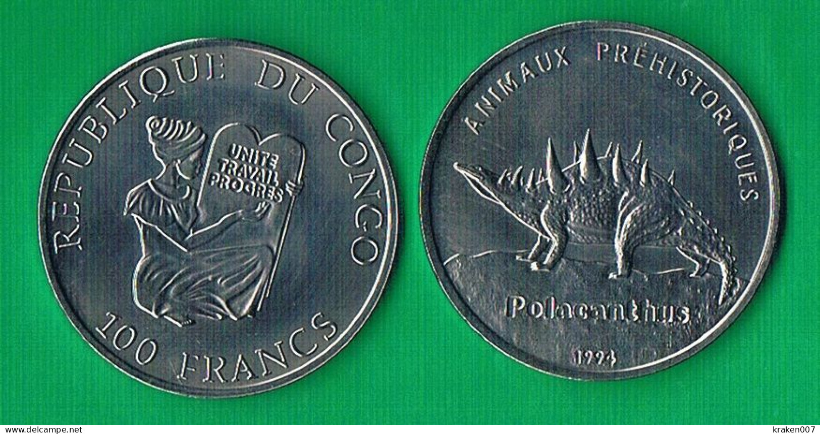 Congo 100 Francs - Polacanthus - 1994 - Congo (République Démocratique 1998)