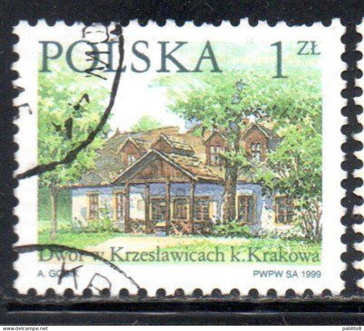 POLONIA POLAND POLSKA 1999 COUNTRY ESTATES KRZESLAWICACH 1z USED USATO OBLITERE' - Gebraucht