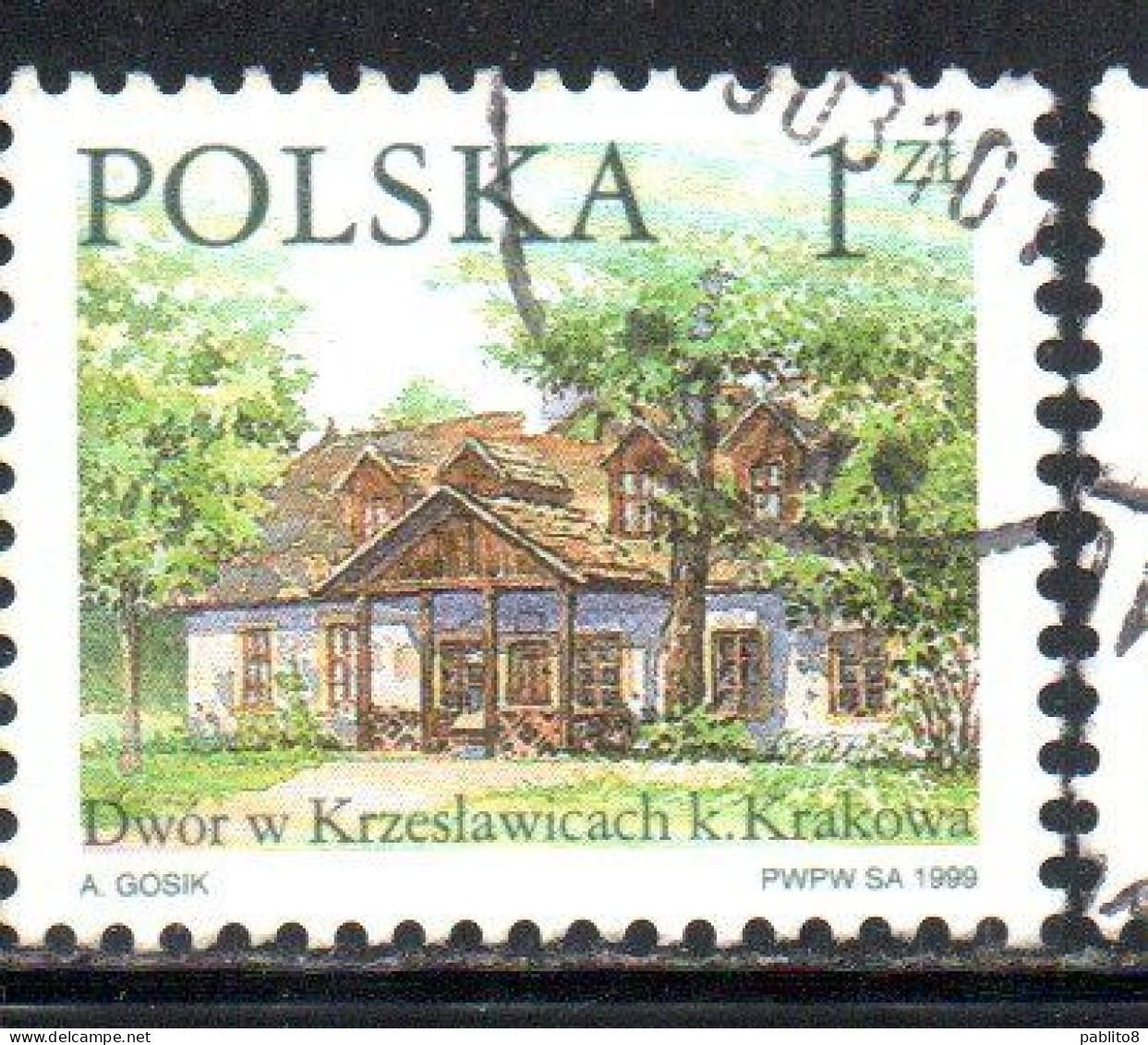 POLONIA POLAND POLSKA 1999 COUNTRY ESTATES KRZESLAWICACH 1z USED USATO OBLITERE' - Usati