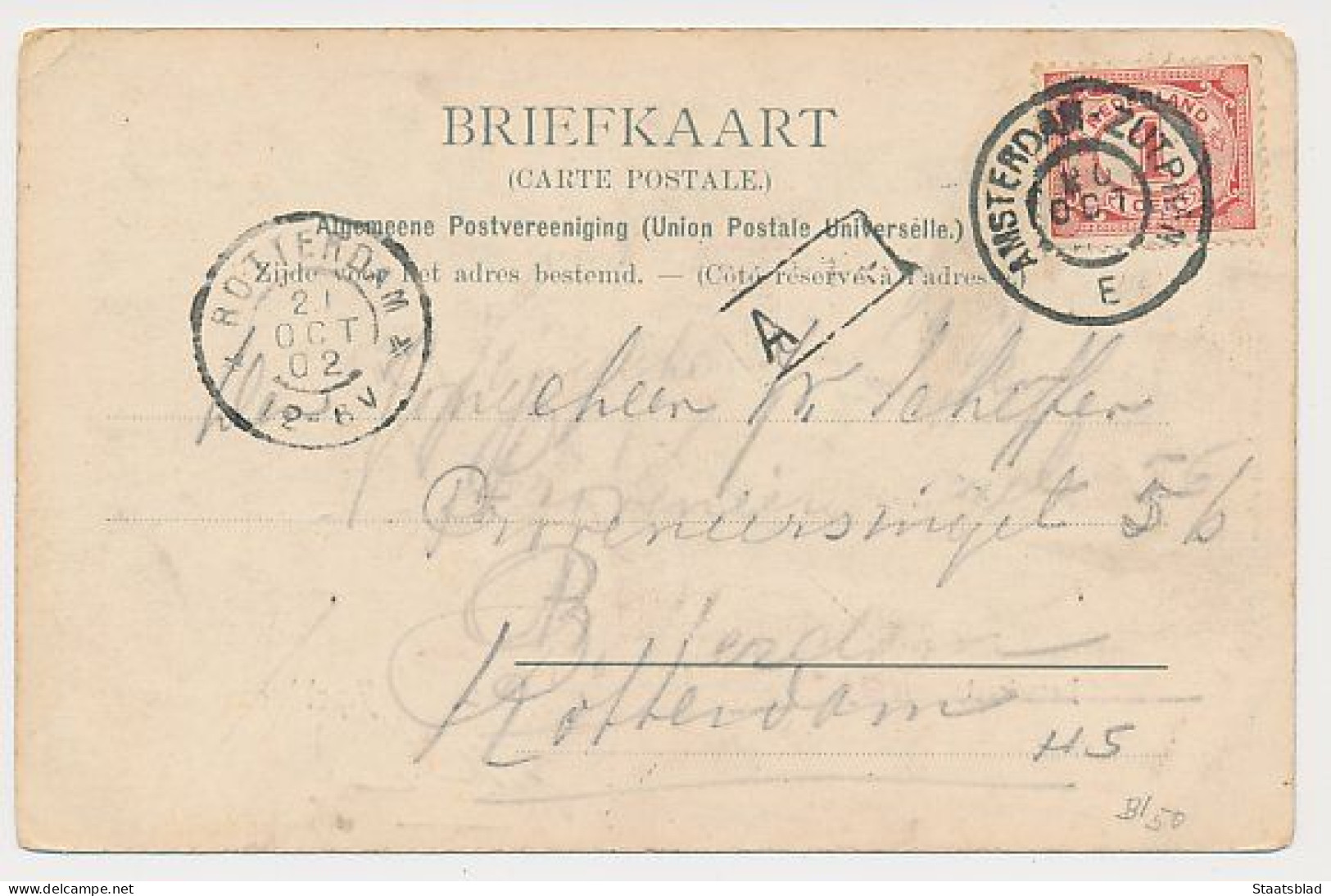 13- Prentbriefkaart Apeldoorn 1902 - Dorpstraat - Apeldoorn