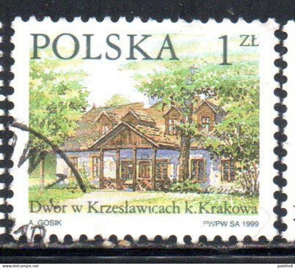 POLONIA POLAND POLSKA 1999 COUNTRY ESTATES KRZESLAWICACH 1z USED USATO OBLITERE' - Gebraucht