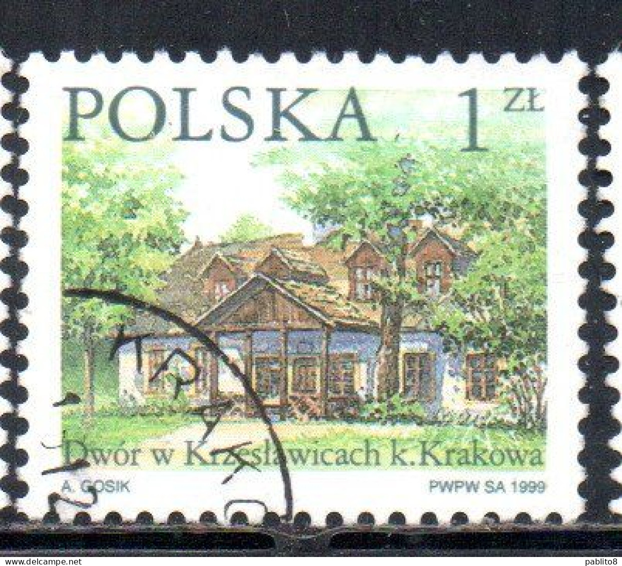 POLONIA POLAND POLSKA 1999 COUNTRY ESTATES KRZESLAWICACH 1z USED USATO OBLITERE' - Usati