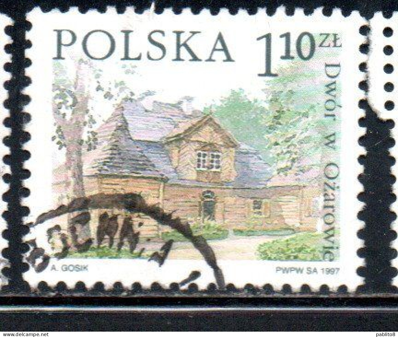 POLONIA POLAND POLSKA 1997 COUNTRY ESTATES OZAROWIE 1.10z USED USATO OBLITERE' - Usados