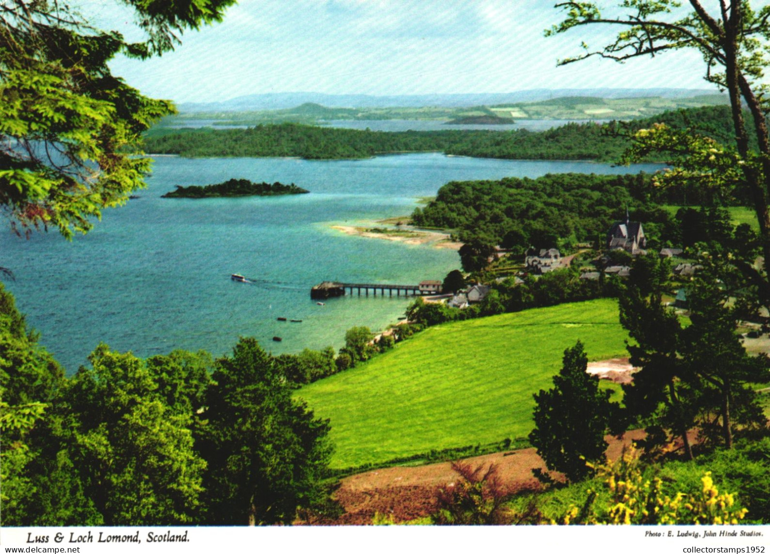 DUNBARTONSHIRE, LUSS, LOCH LOMOND, LAKE, BOAT, PORT, ARCHITECTURE, SCOTLAND, UNITED KINGDOM, POSTCARD - Dunbartonshire