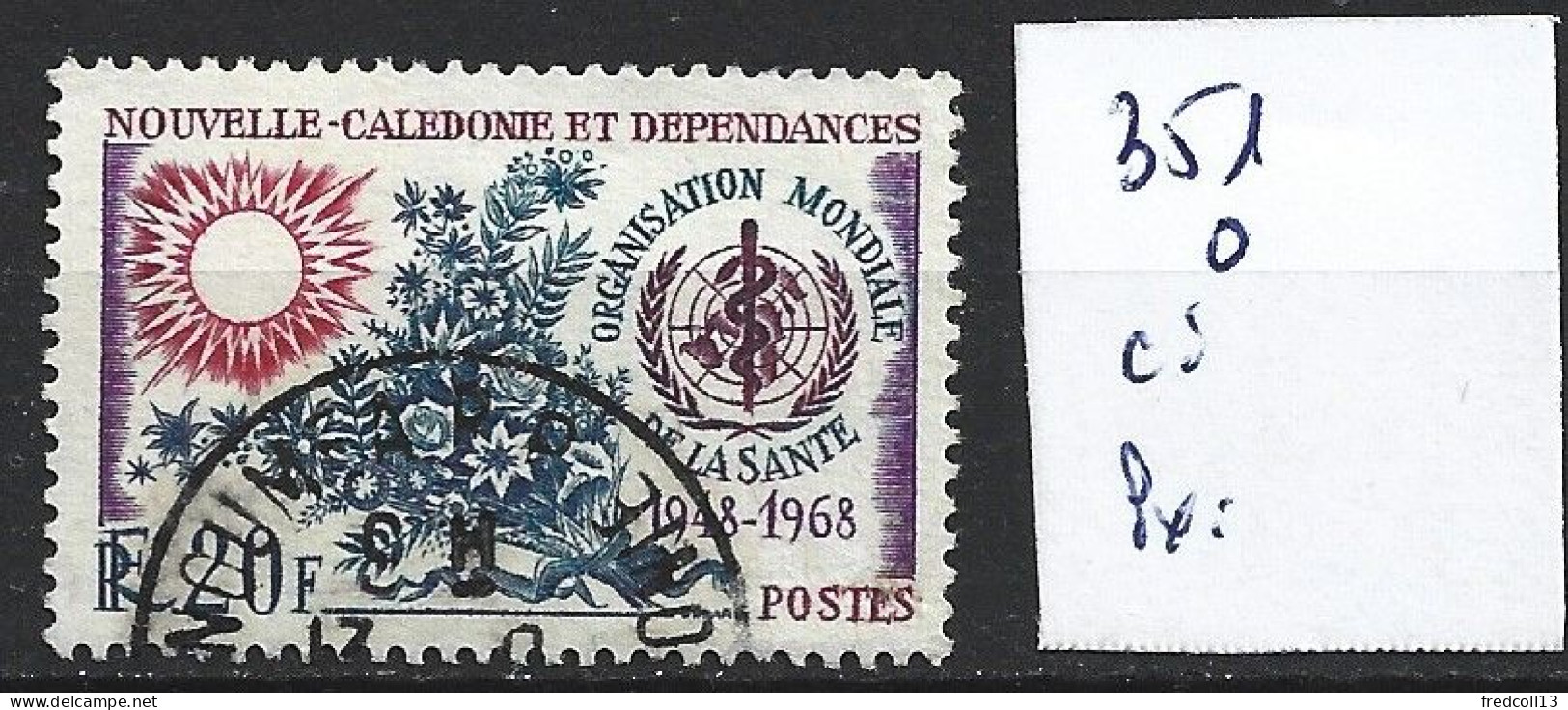 NOUVELLE-CALEDONIE 351 Oblitéré Côte 2.30 € - Usati