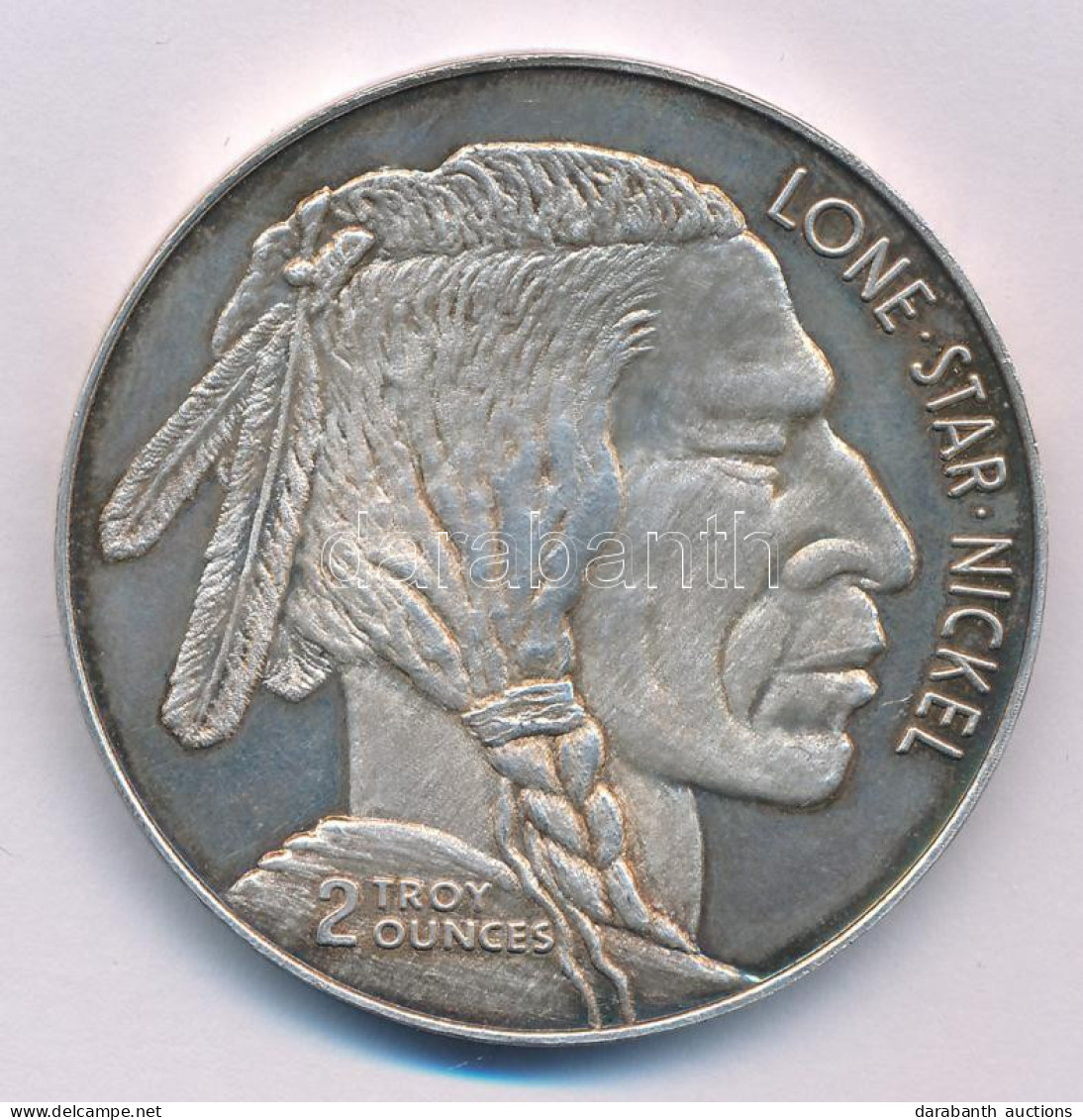 Amerikai Egyesült Államok DN "Lone Star Nickel / Dallas Specialty Mint" Jelzett Ag Emlékérem (61,82g/0.999/47mm) T:AU Pa - Unclassified