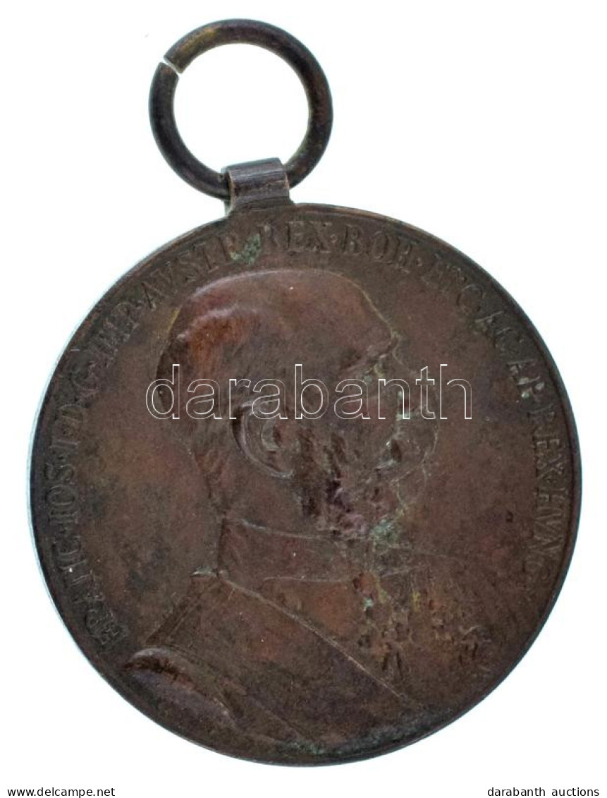 1898. "Jubileumi Emlékérem A Fegyveres Erő Számára / Signum Memoriae (AVSTR)" Bronz Kitüntetés Mellszalag Nélkül T:XF Pa - Ohne Zuordnung