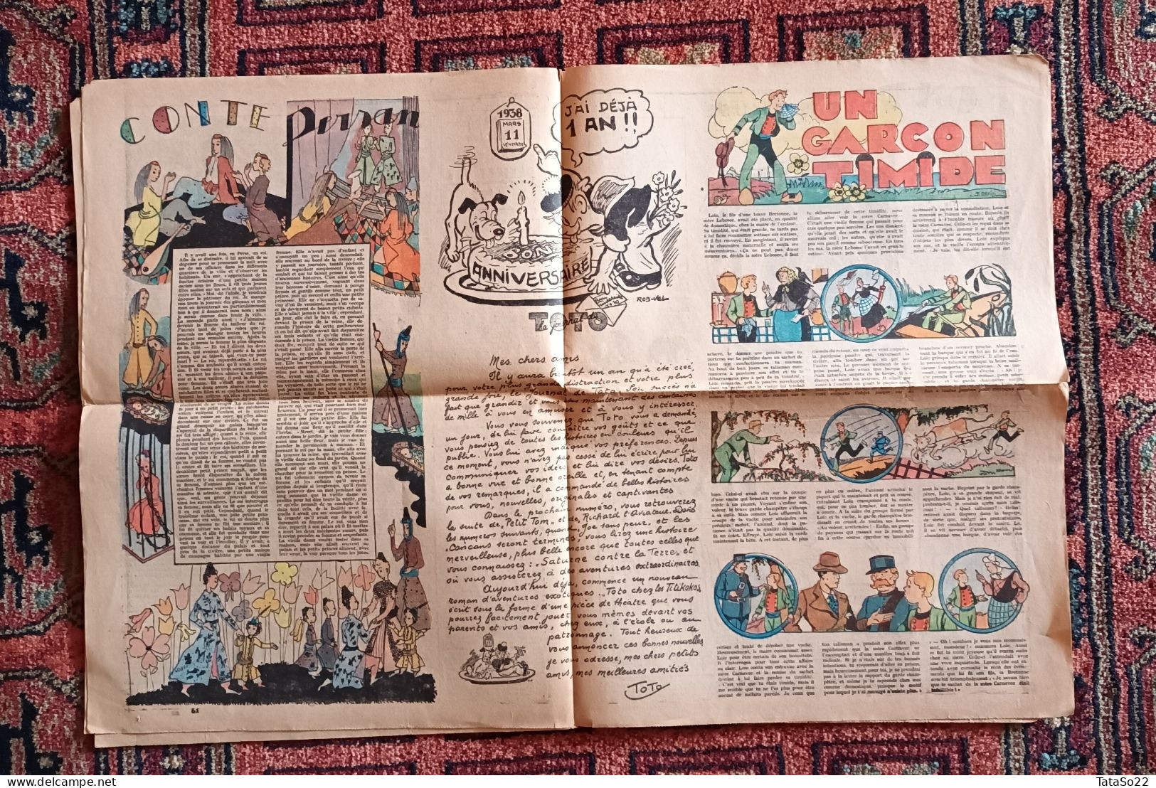 Le Journal De Toto N° 51 - Jeudi 24 Février 1938 - Les Aventures De Toto - Otros & Sin Clasificación