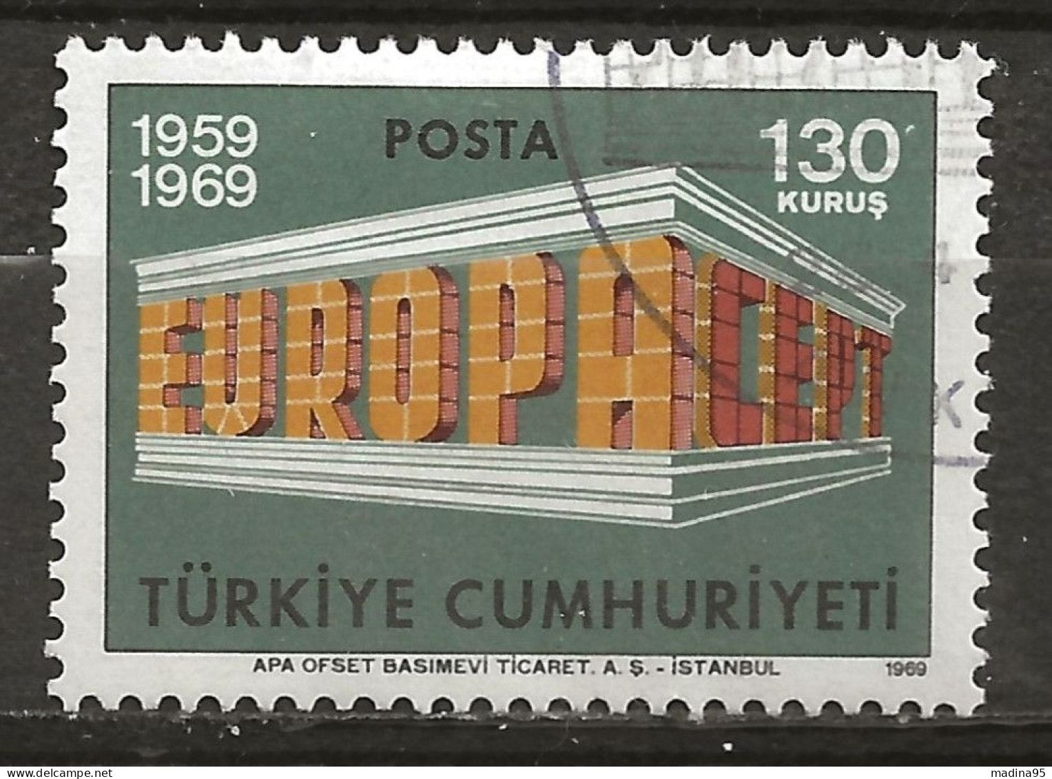 TURQUIE: Obl., N° YT 1892, Europa, TB - Gebraucht
