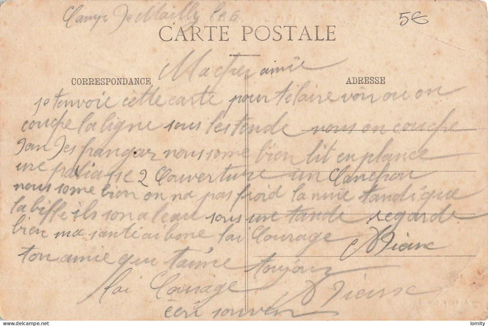 déstockage lot 16 cartes postales militaires militaire caserne camp Mailly Sainte Suzanne Bourges Orleans Courtine