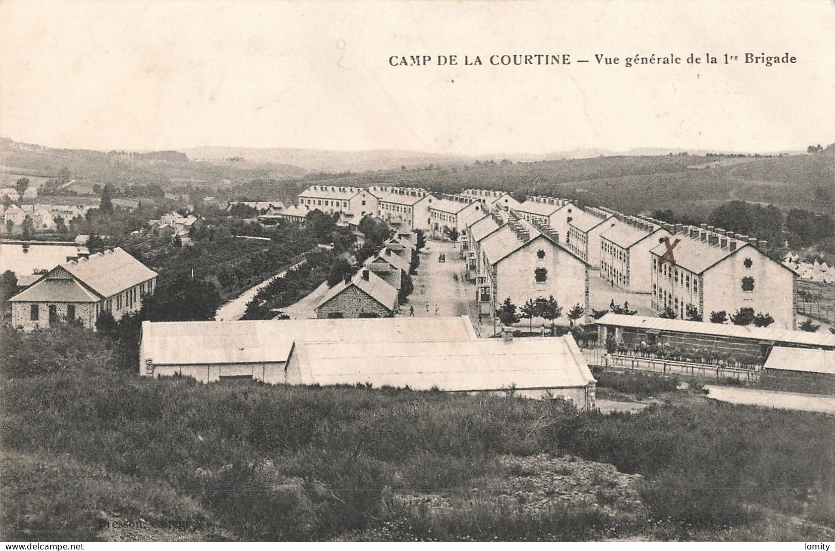 déstockage lot 16 cartes postales militaires militaire caserne camp Mailly Sainte Suzanne Bourges Orleans Courtine