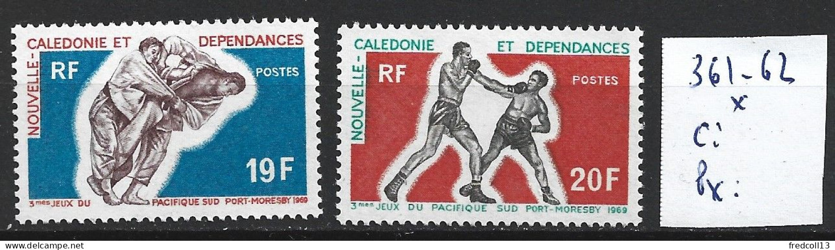 NOUVELLE-CALEDONIE 361-62 * Côte 11 € - Unused Stamps