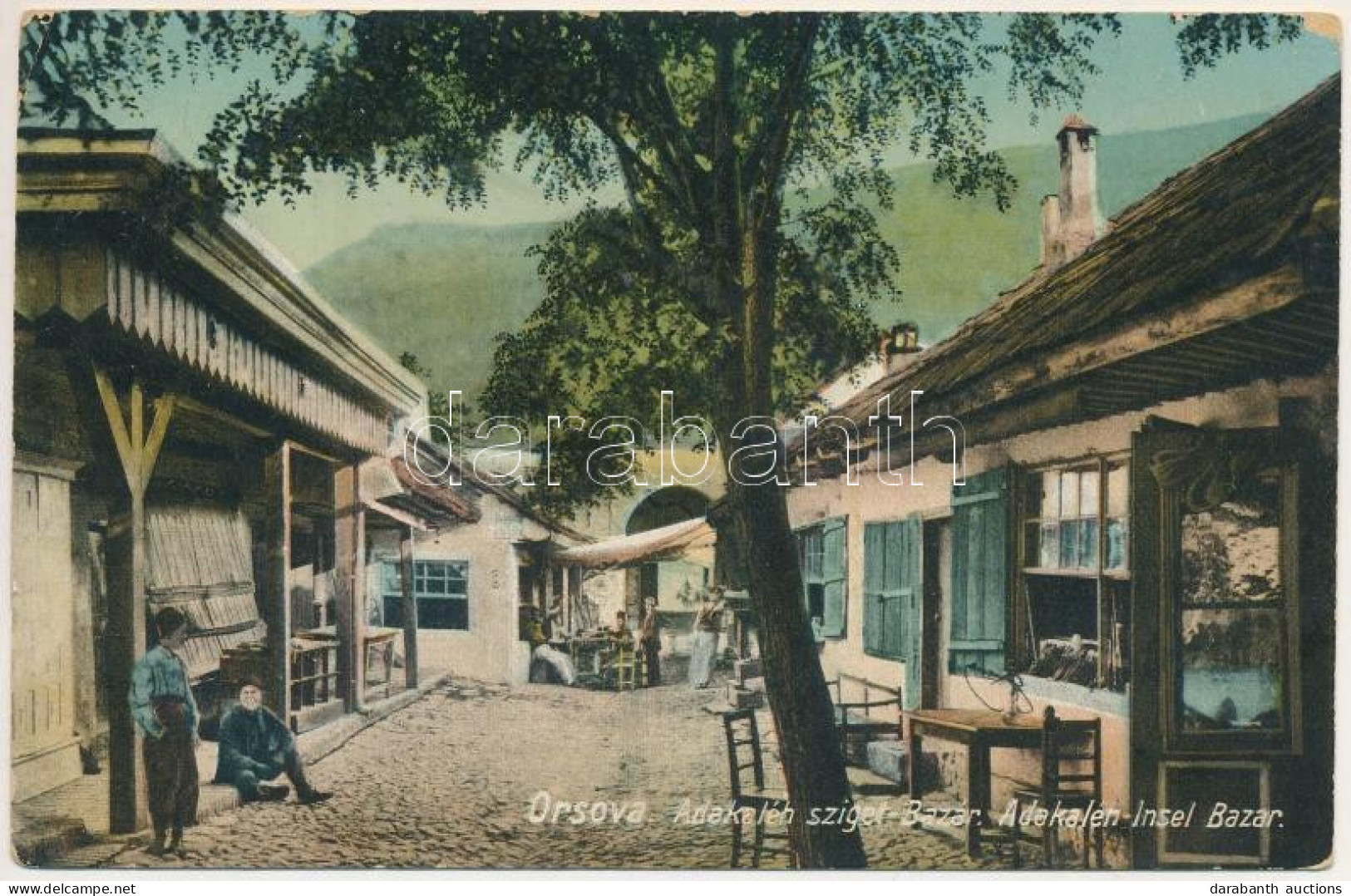 T2/T3 1913 Ada Kaleh, Bazár, üzlet. J. Mihalovitzky Kiadása / Turkish Bazaar, Shop (EB) - Non Classés