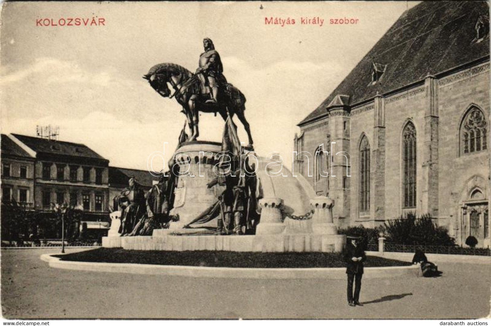 T2/T3 1910 Kolozsvár, Cluj; Mátyás Király Szobor. W.L. Bp. 6381. 1910. / Statue Of Matthias Corvinus, Monument (EK) - Ohne Zuordnung