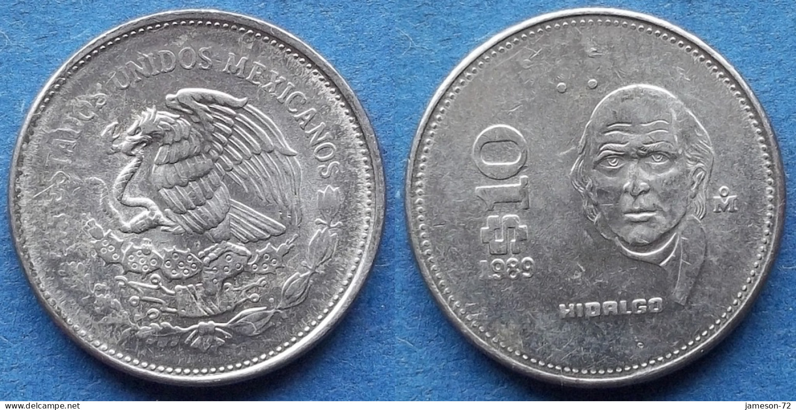 MEXICO - 10 Pesos 1989 Mo "Miguel Hidalgo Y Costilla" KM# 512 Estados Unidos Mexicanos - Edelweiss Coins - Messico