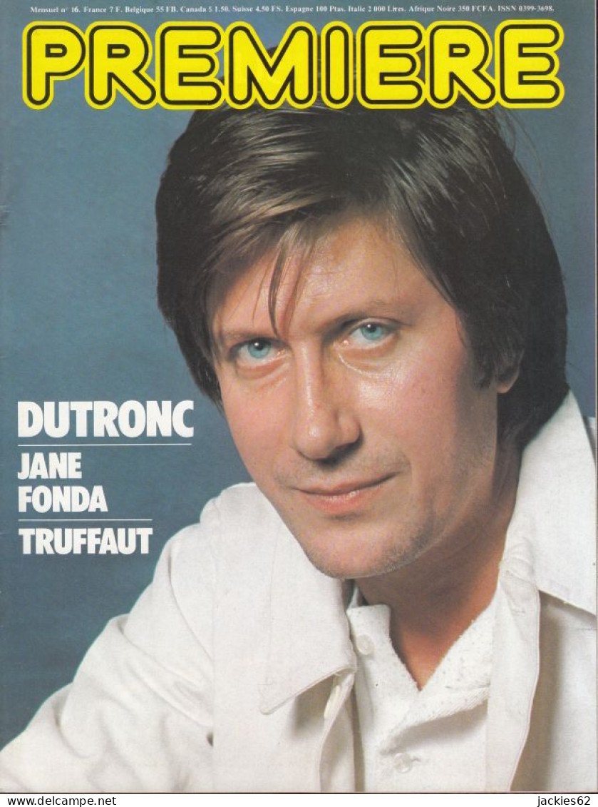 06/ PREMIERE N° 16/1978, Voir Sommaire, Dutronc, Fonda, Truffaut, Vitti, Ventura, Fiches Et Poster Inclus - Cinéma