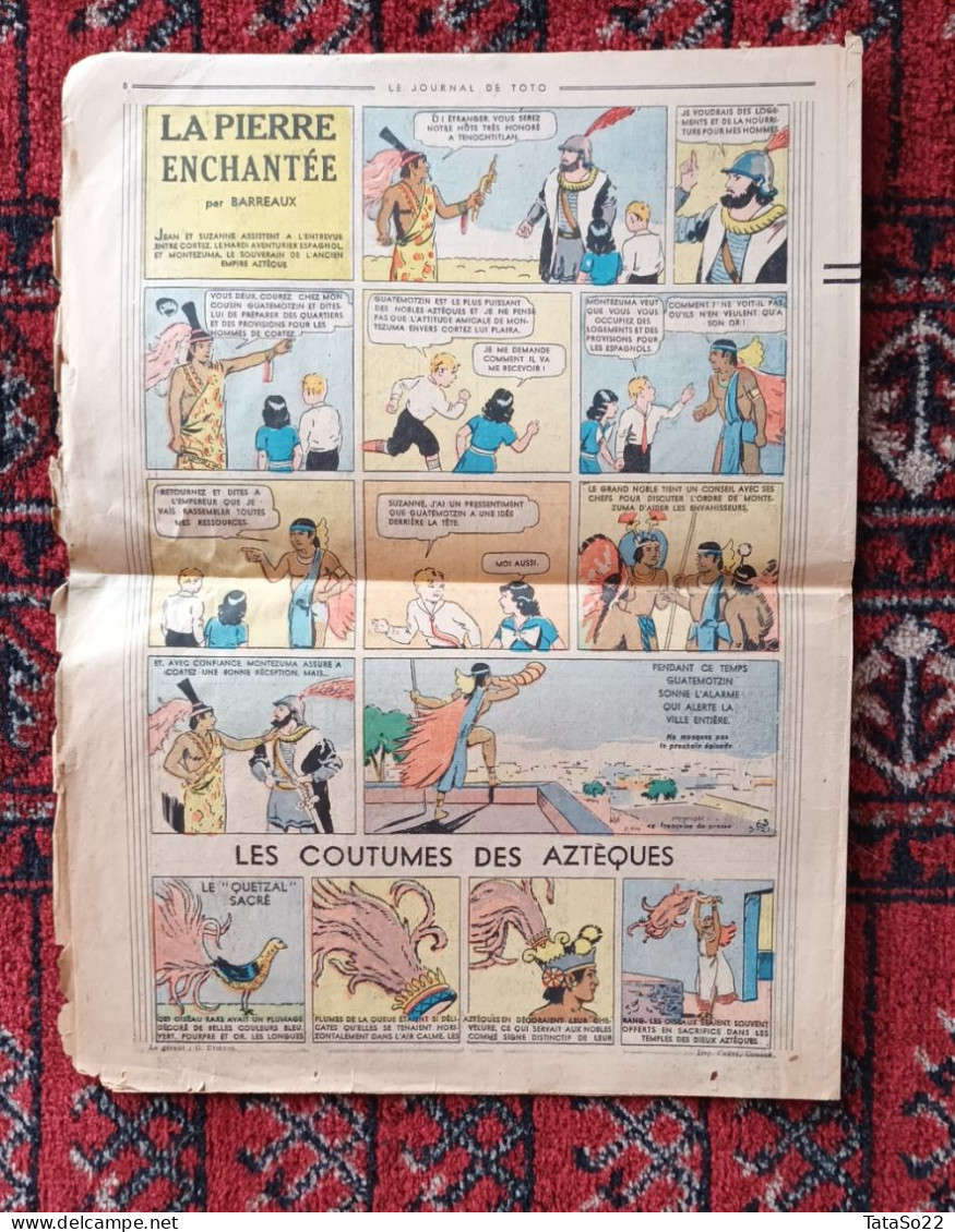 Le Journal De Toto N° 63 - Jeudi 19 Mai 1938 - Les Aventures De Toto - Autres & Non Classés