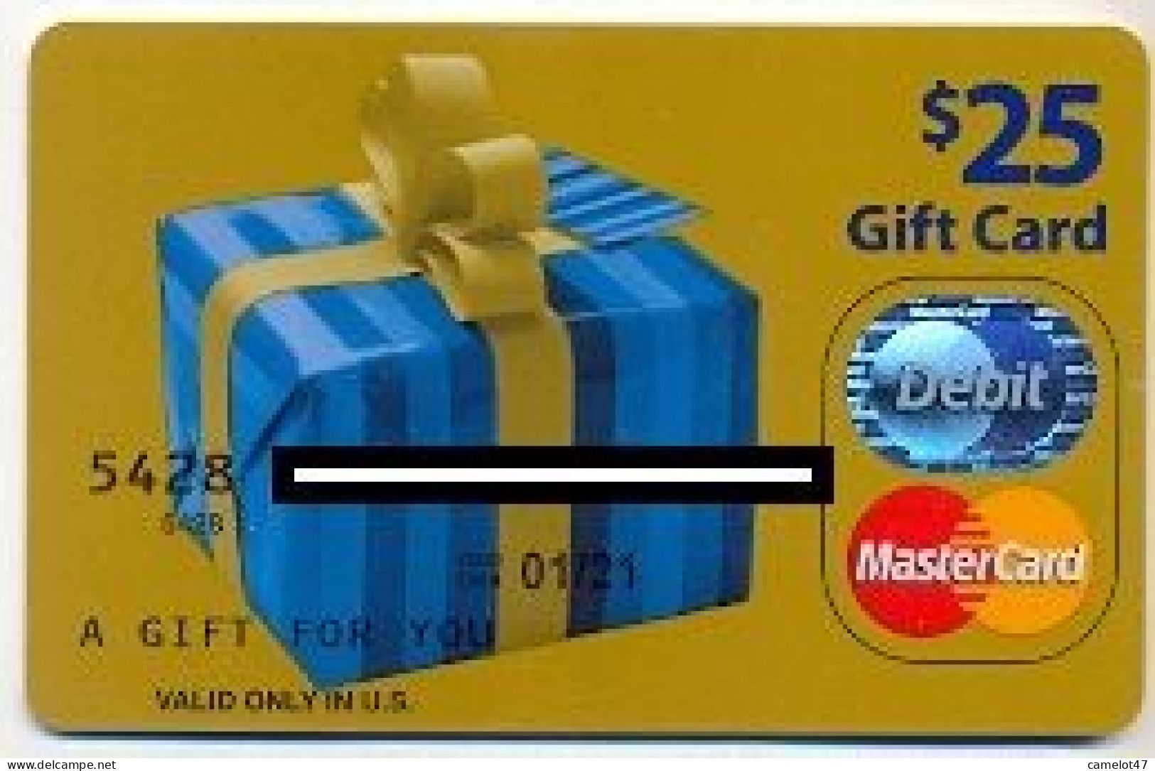 MasterCard, U.S.A., Carte Cadeau Pour Collection, Sans Valeur, # Mastercard-7 - Cartes De Fidélité Et Cadeau