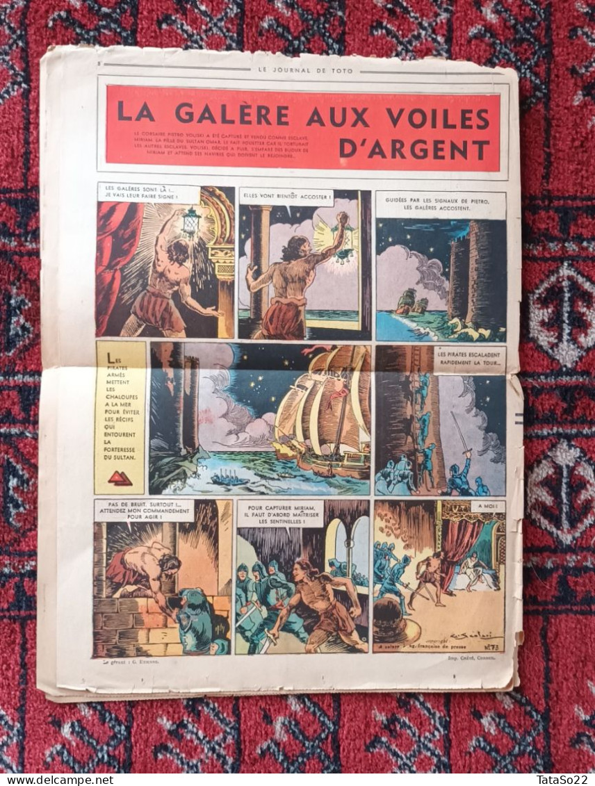 Le Journal De Toto N° 73 - Jeudi 28 Juillet 1938 - Les Aventures De Toto - Otros & Sin Clasificación