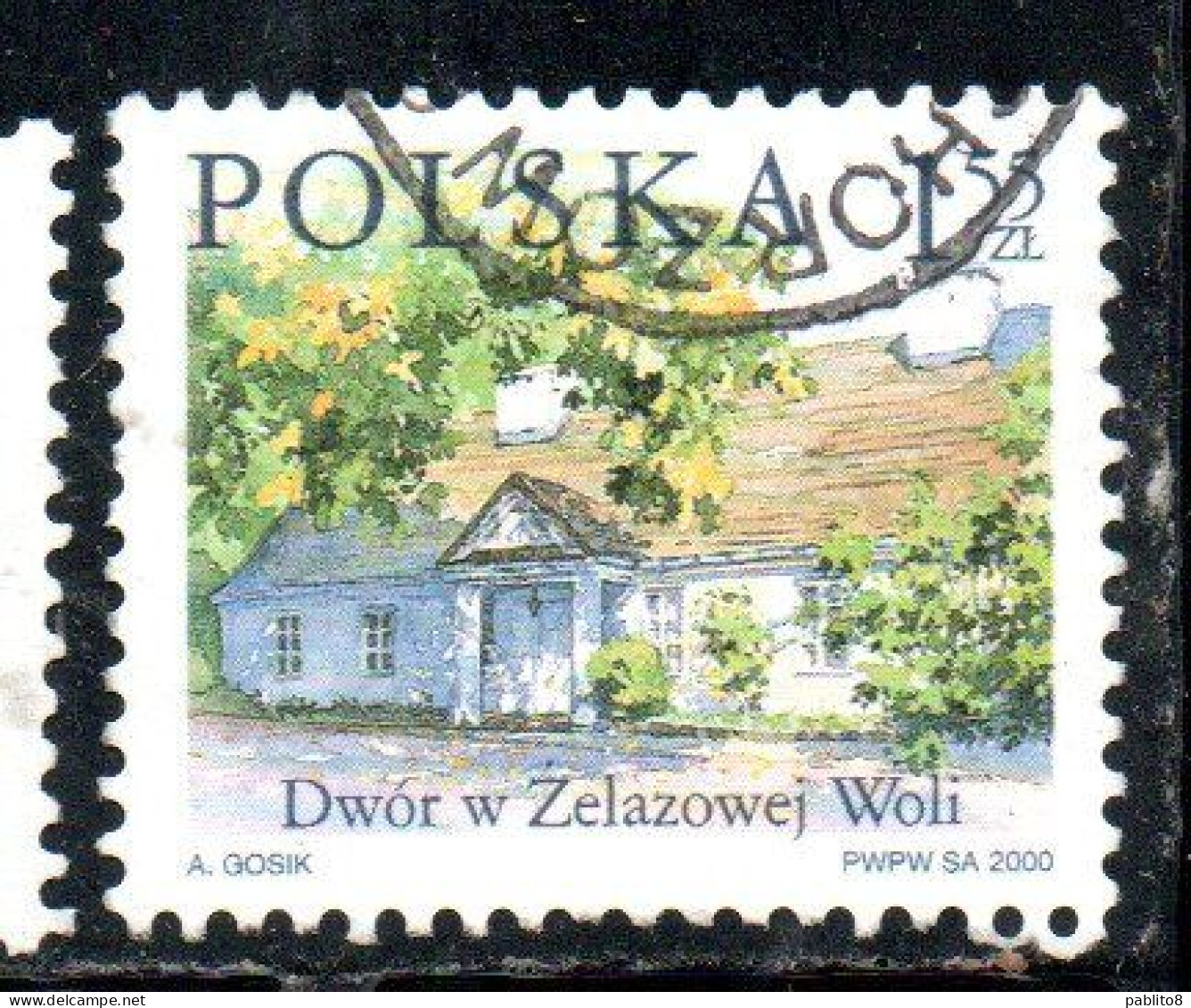 POLONIA POLAND POLSKA 2000 COUNTRY ESTATES ZELAZOWA WOLA 1.55z USED USATO OBLITERE' - Oblitérés