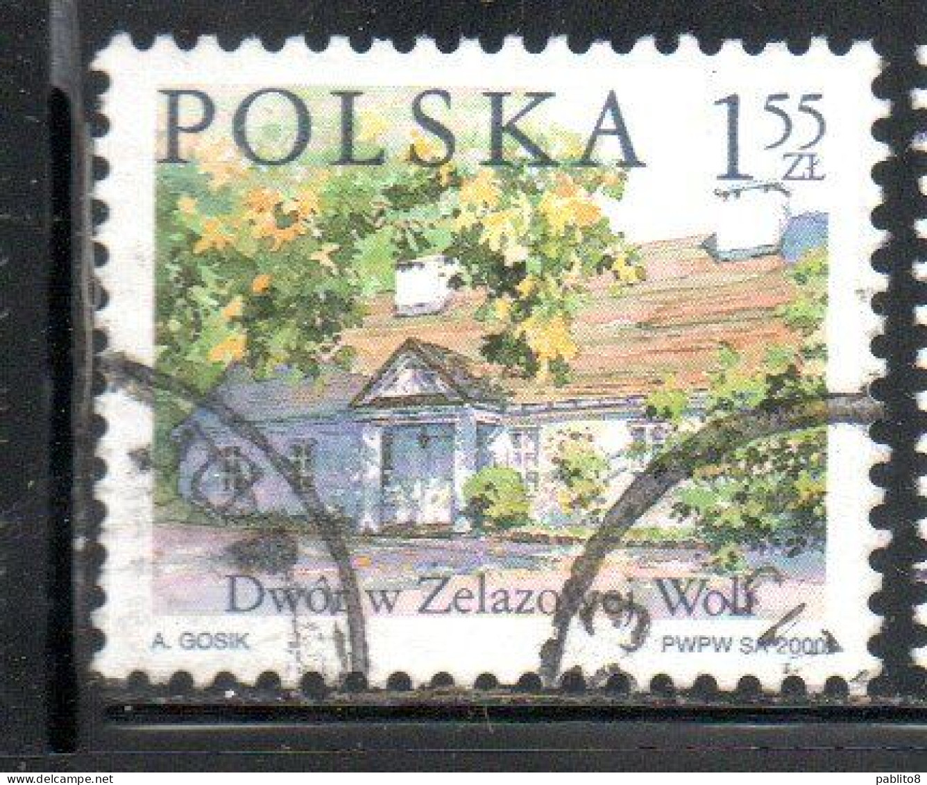 POLONIA POLAND POLSKA 2000 COUNTRY ESTATES ZELAZOWA WOLA ZELAZOWEJ WOLI 1.55z USED USATO OBLITERE' - Gebraucht