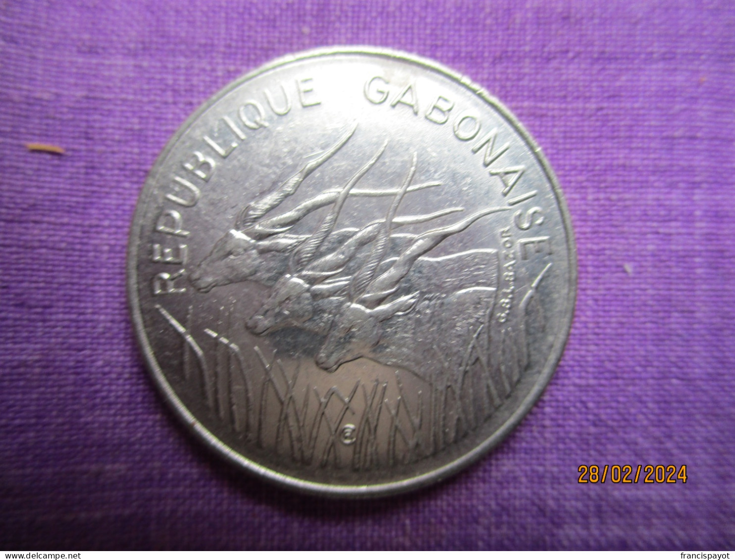 Gabon: 100 Francs CFA 1977 - Gabón