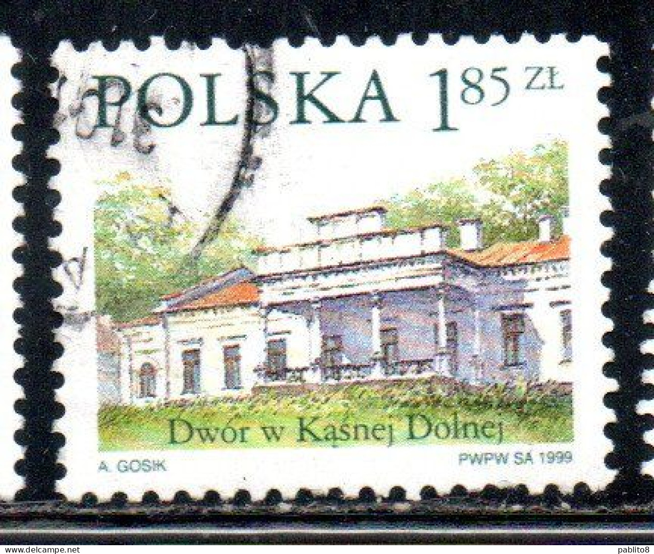 POLONIA POLAND POLSKA 1999 COUNTRY ESTATES KASNEJ DOLNEJ 1.85z USED USATO OBLITERE' - Gebraucht