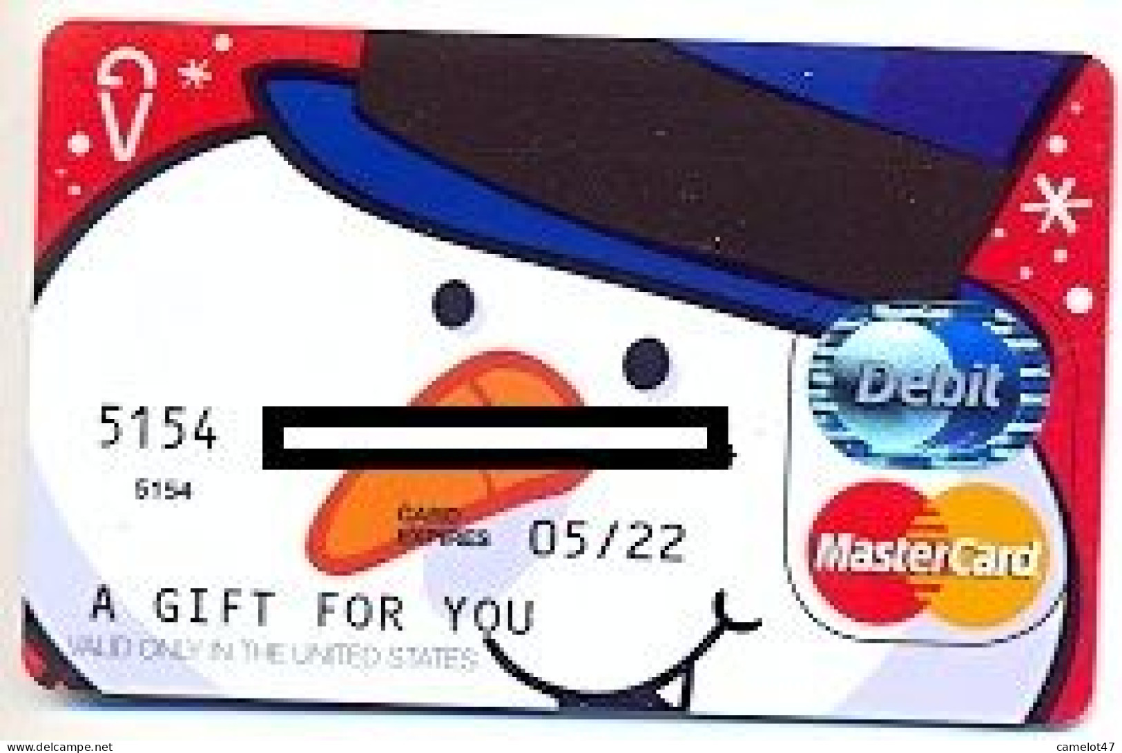 MasterCard, U.S.A., Carte Cadeau Pour Collection, Sans Valeur, # Mastercard-13 - Tarjetas De Fidelización Y De Regalo