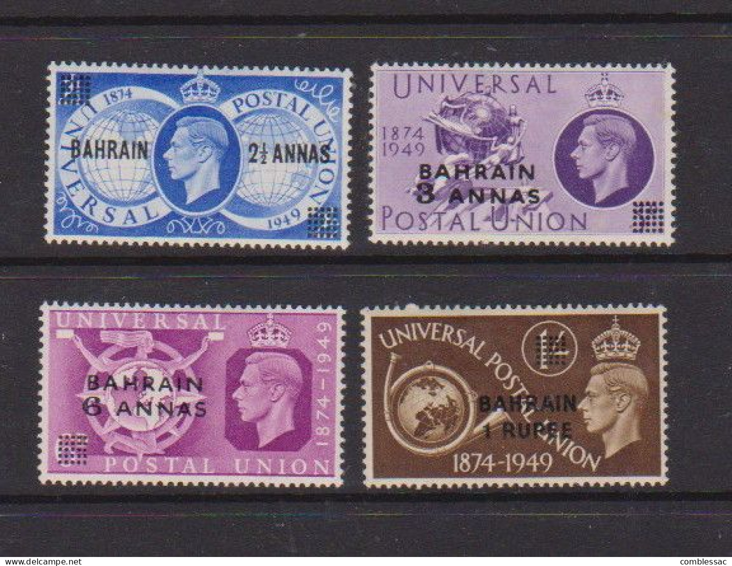 BAHRAIN    1949    U P U    Set  Of  4    MH - Bahrein (...-1965)