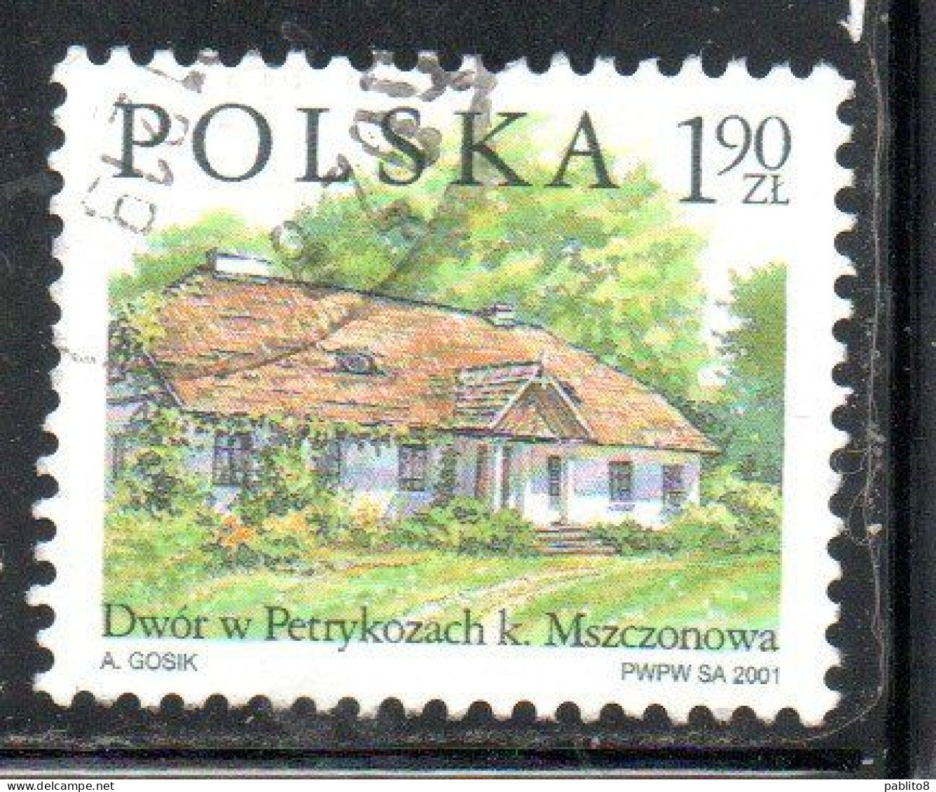 POLONIA POLAND POLSKA 2001 COUNTRY ESTATES PETRYKOZY 1.90z USED USATO OBLITERE' - Usati