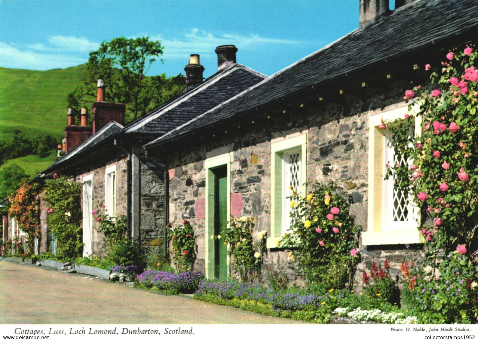 DUNBARTONSHIRE, LOCH LOMOND, LUSS, COTTAGES, ARCHITECTURE, SCOTLAND, UNITED KINGDOM, POSTCARD - Dunbartonshire