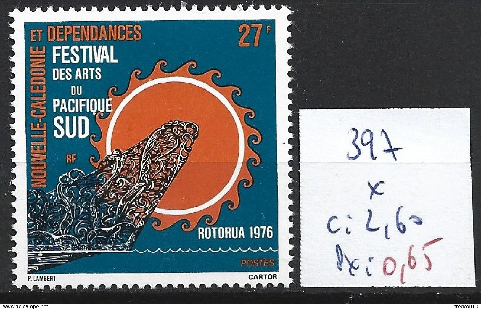 NOUVELLE-CALEDONIE 397 * Côte 2.60 € - Unused Stamps
