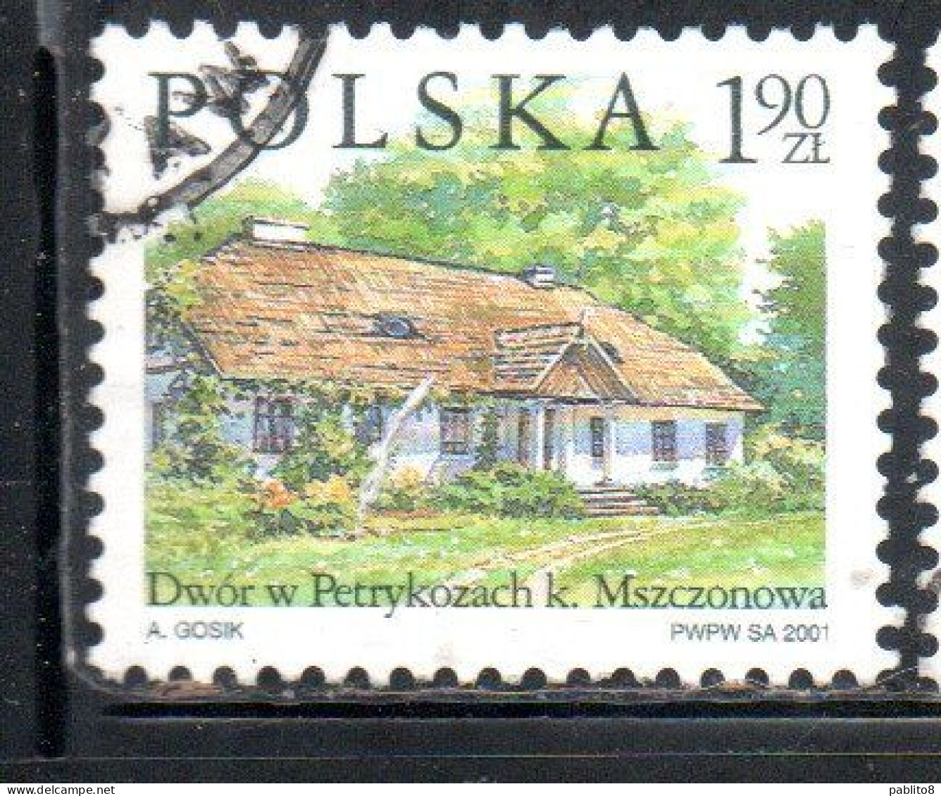 POLONIA POLAND POLSKA 2001 COUNTRY ESTATES PETRYKOZY 1.90z USED USATO OBLITERE' - Oblitérés