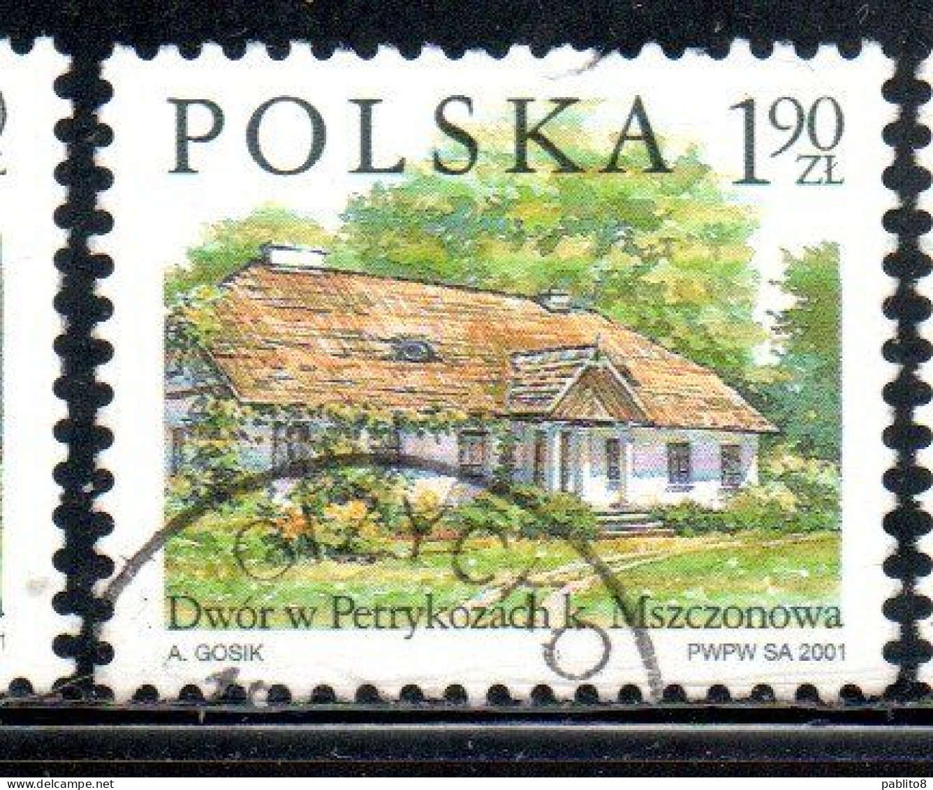 POLONIA POLAND POLSKA 2001 COUNTRY ESTATES PETRYKOZY 1.90z USED USATO OBLITERE' - Gebraucht