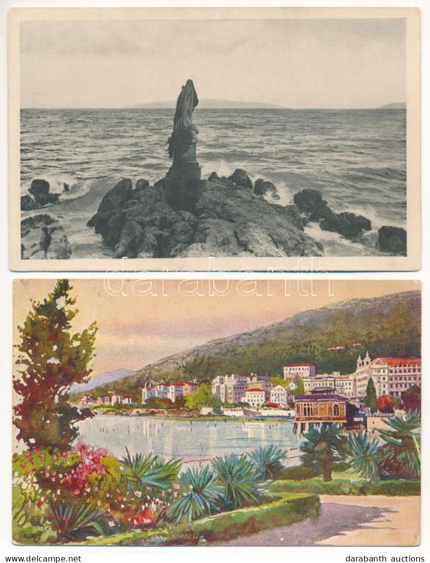 **, * Abbazia, Opatija; 4 Db Régi Képeslap / 4 Pre-1945 Postcards - Unclassified