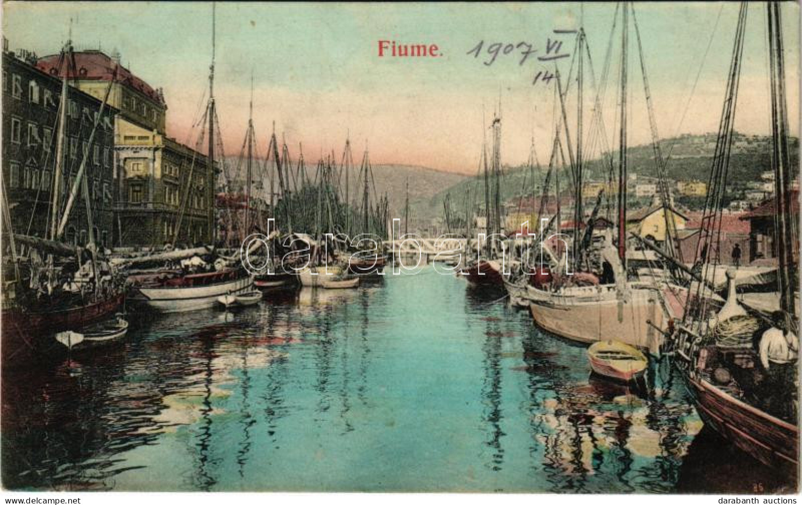 * T2/T3 1907 Fiume, Rijeka; Port (Rb) - Non Classificati